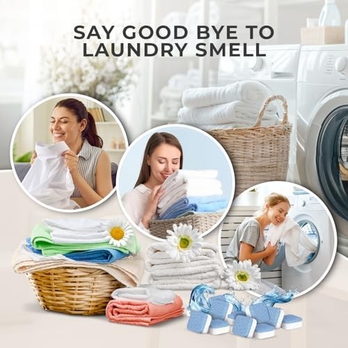 Uproot Clean Washing Machine Cleaner Tablets – 24 Pack for a 12 Month Supply. Fo