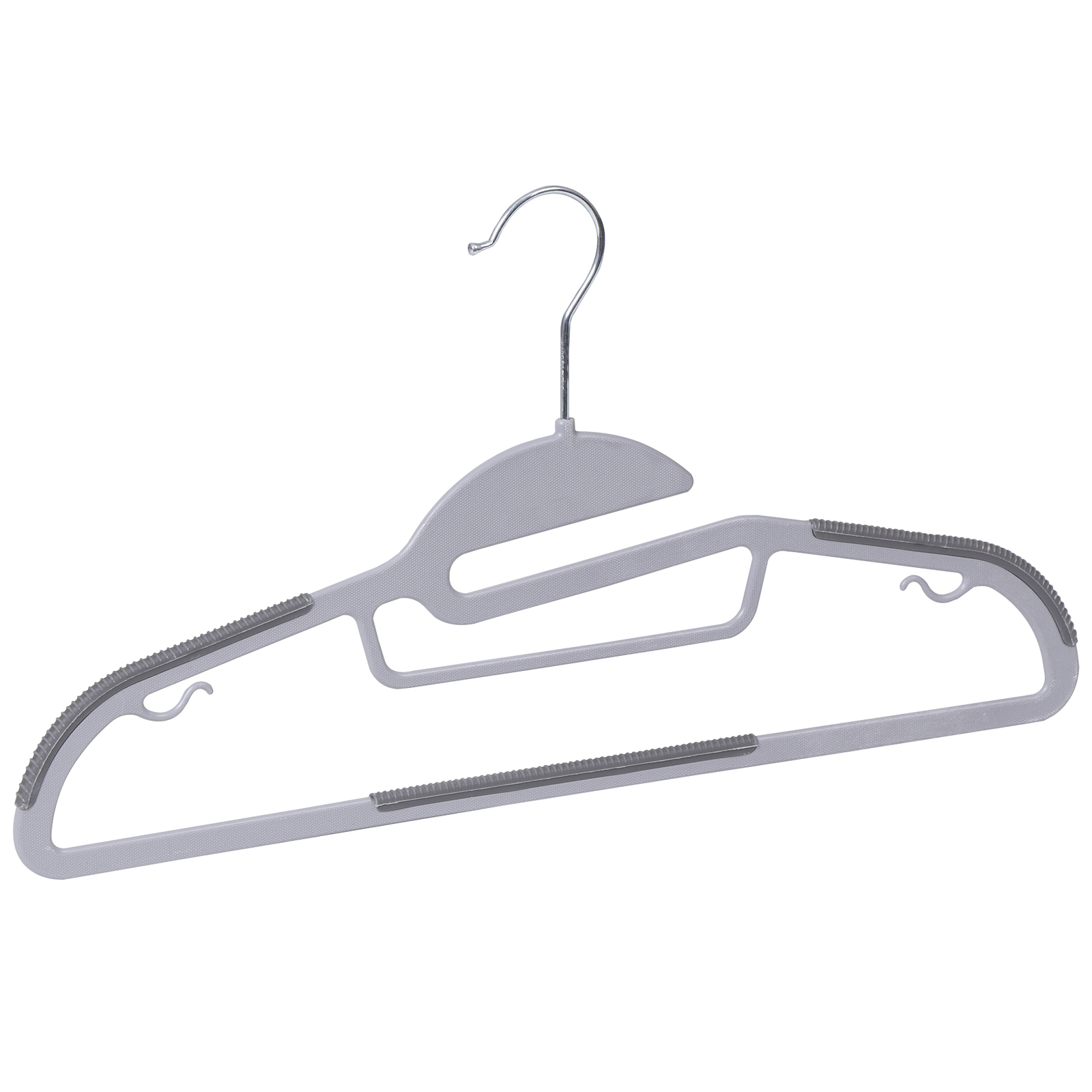 50 Pack Plastic Hangers Heavy Duty Non-Slip Clothes Hangers w/360° Swivel Hook