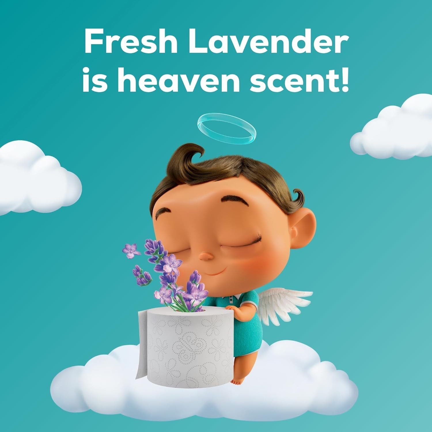 Angel Soft Toilet Paper with Fresh Lavender Scented Tube 8 Mega Rolls = 32 Rolls