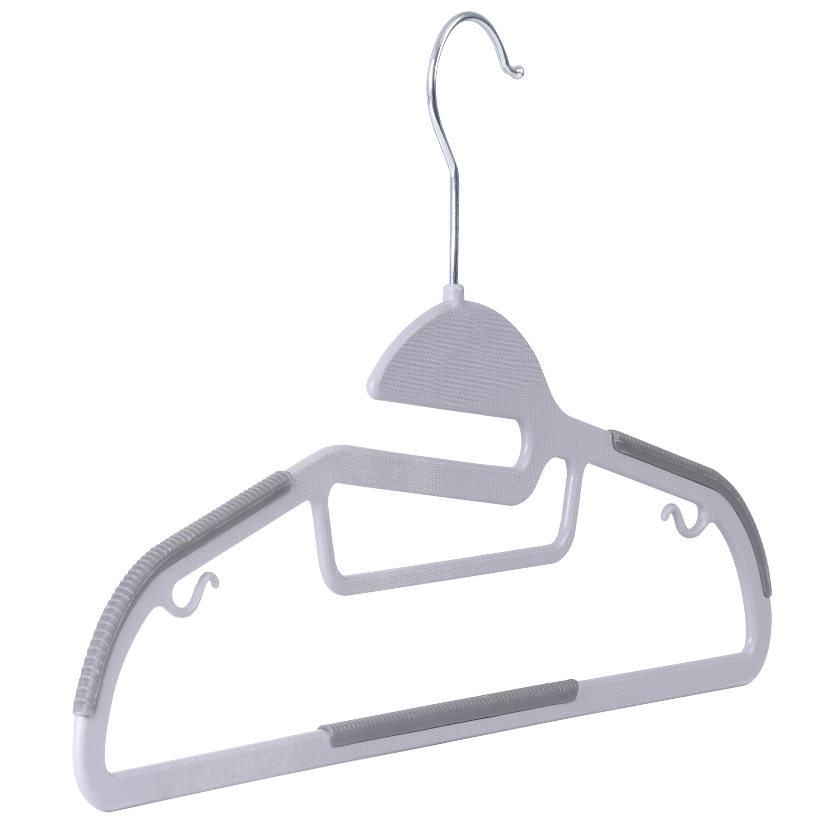 50 Pack Plastic Hangers Heavy Duty Non-Slip Clothes Hangers w/360° Swivel Hook