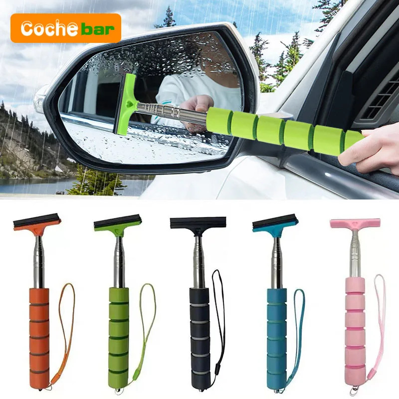 Car Rearview Mirror Wiper Cleaning Tool Auto Glass Mist Cleaner Scraper Car Acce