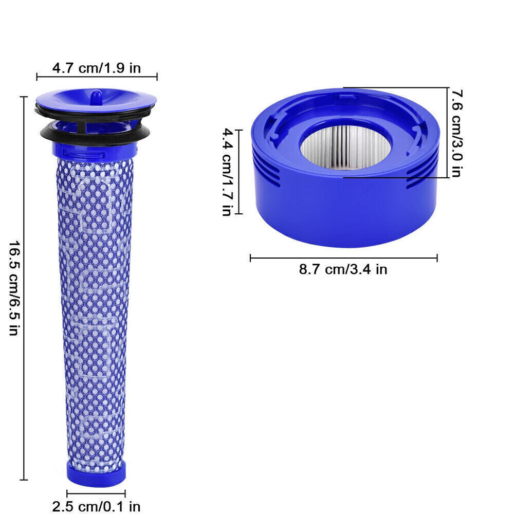 4 Pack Filter Replacement for Dyson V7 V8 Animal and V8 Absolute Cordless Vacuum
