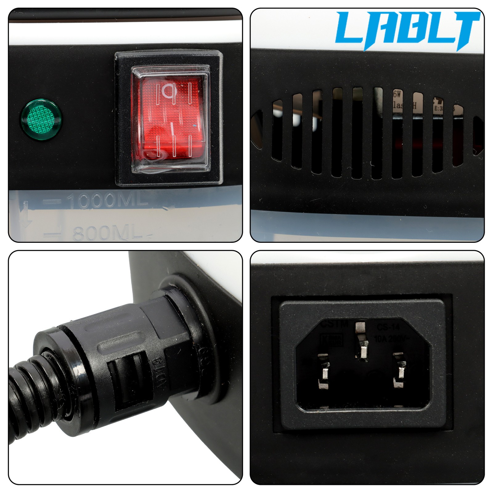 LABLT 2500w 1000ml 110v Portable High Temperature & High Pressure Steam Cleaner