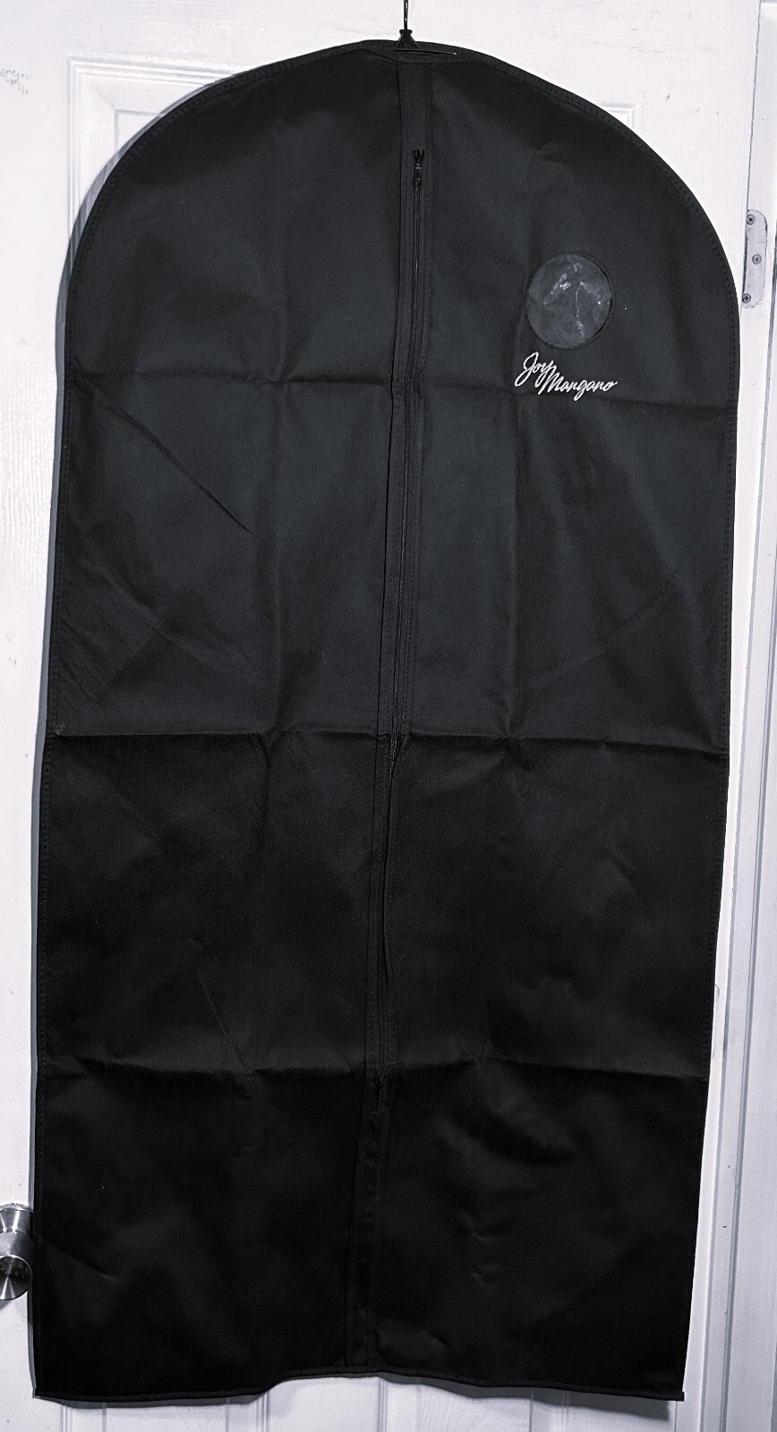Joy Mangano Hanging zip garment bag Storage Organizer travel Black 46″X24″ New