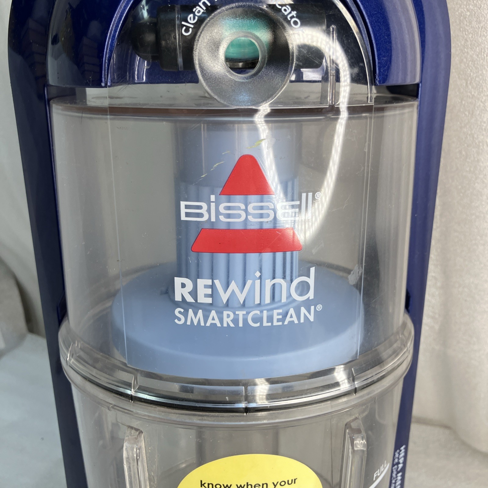 Bissell 58F8-3 Rewind SmartClean Upright Vacuum, Full Canister Dust Bin Assembly