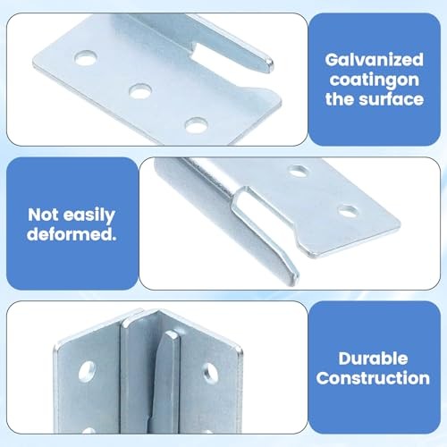 Set(16Pcs) Trailer Wood Sides Bracket, 2″ x 1.1″(LxW), Trailer Rack Corner 8