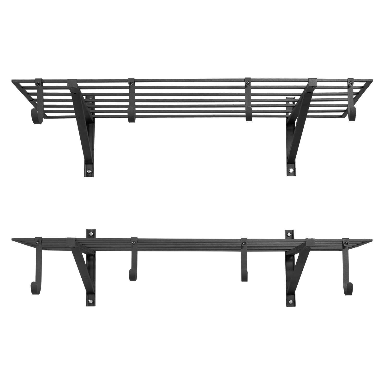 Uimoso 2 x 4 ft Wall-Mounted Garage Shelving, 520 lbs Capacity for Storage