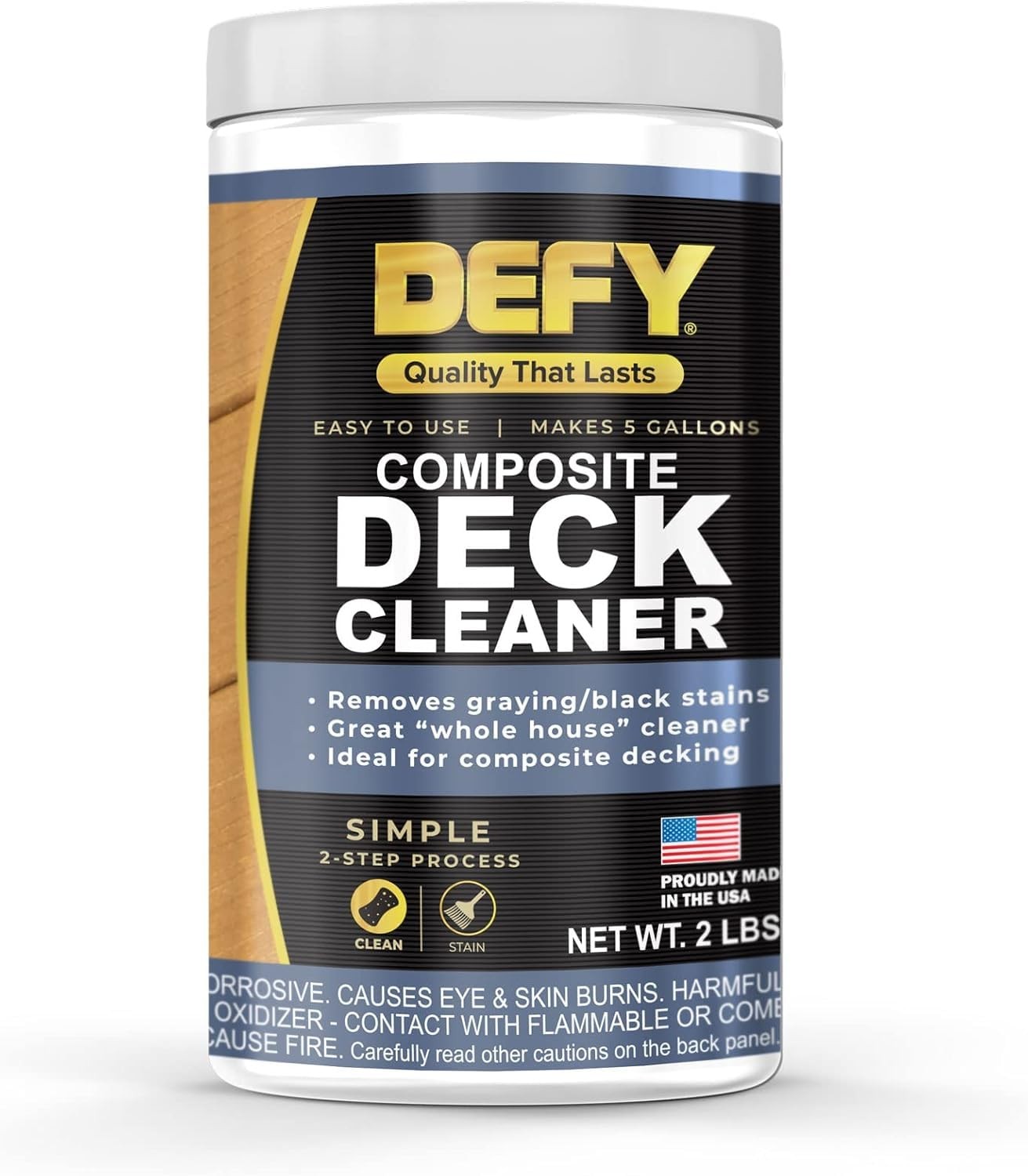 DEFY Composite Deck Cleaner, 2.25 LB Container