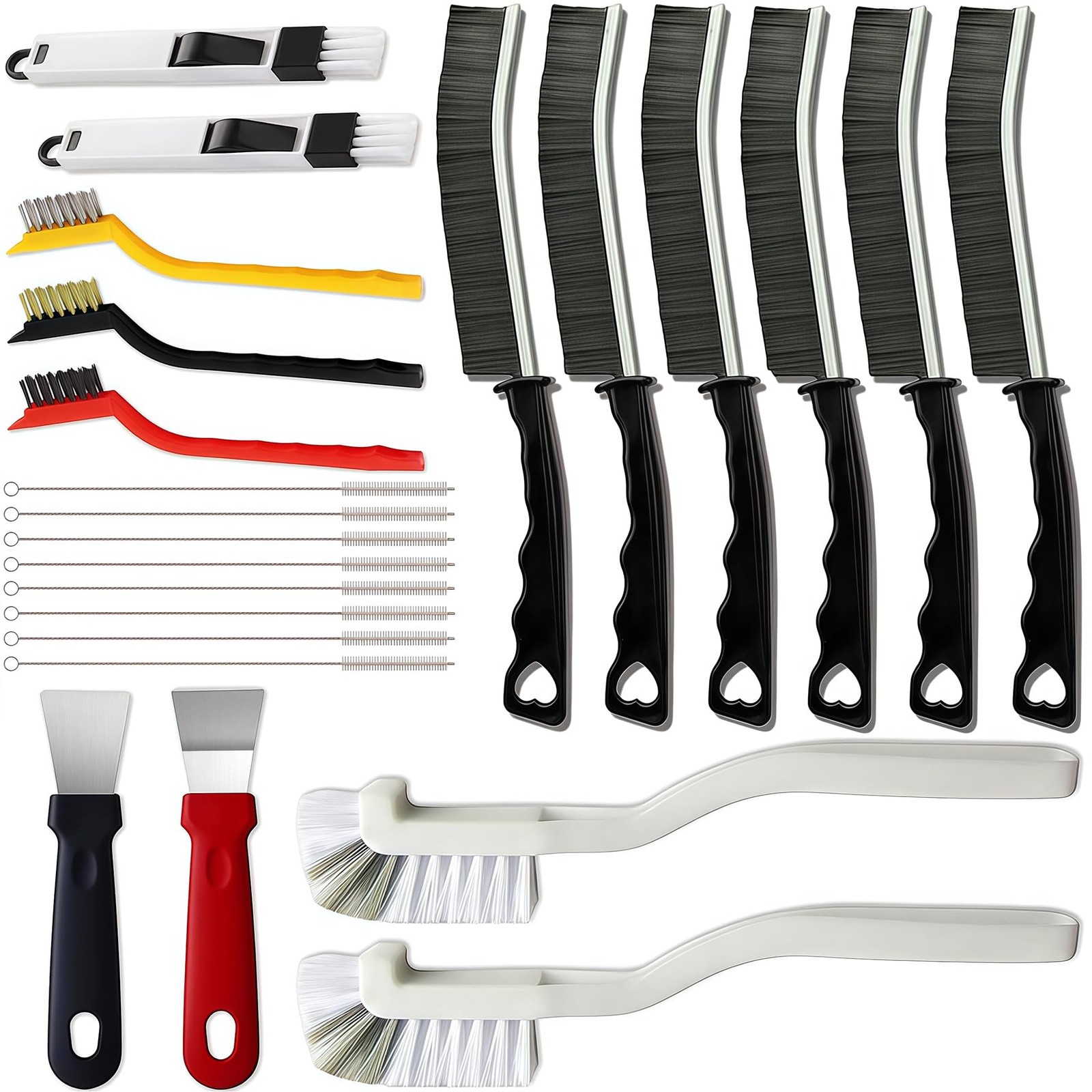 23 Pcs Crevice Cleaning Brush Set Hard Bristle Detail Brushes