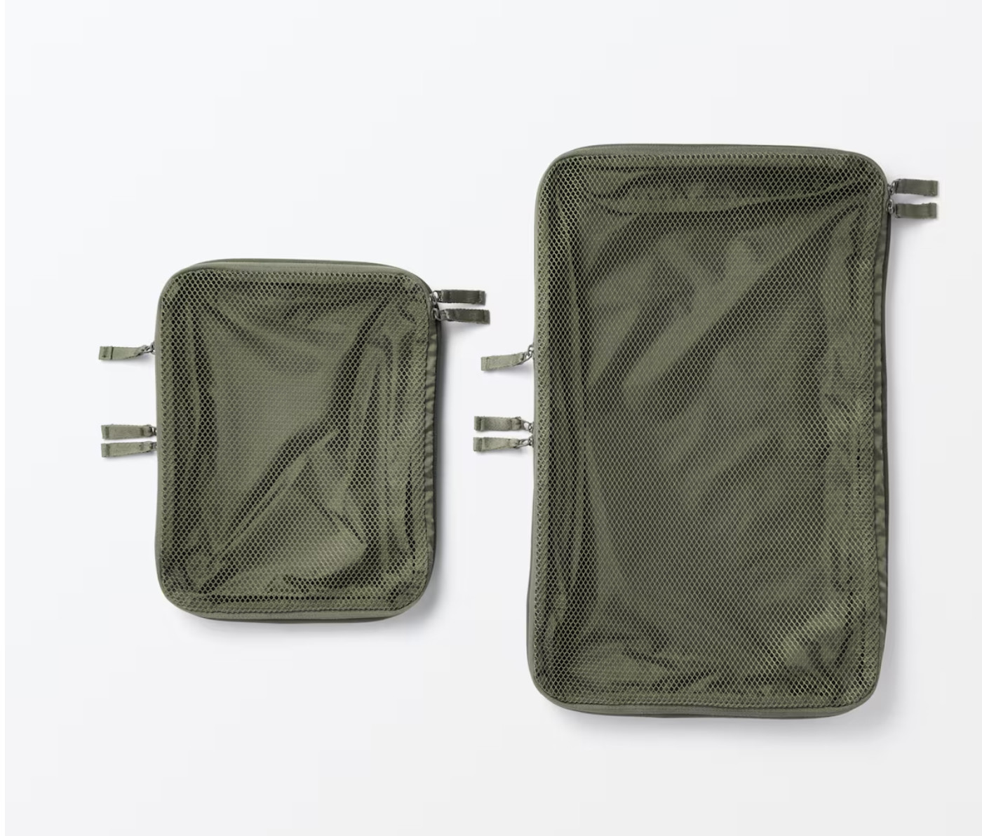 Muji Polyester Sorting case Compressed type 26 x 40 x 10 cm Khaki