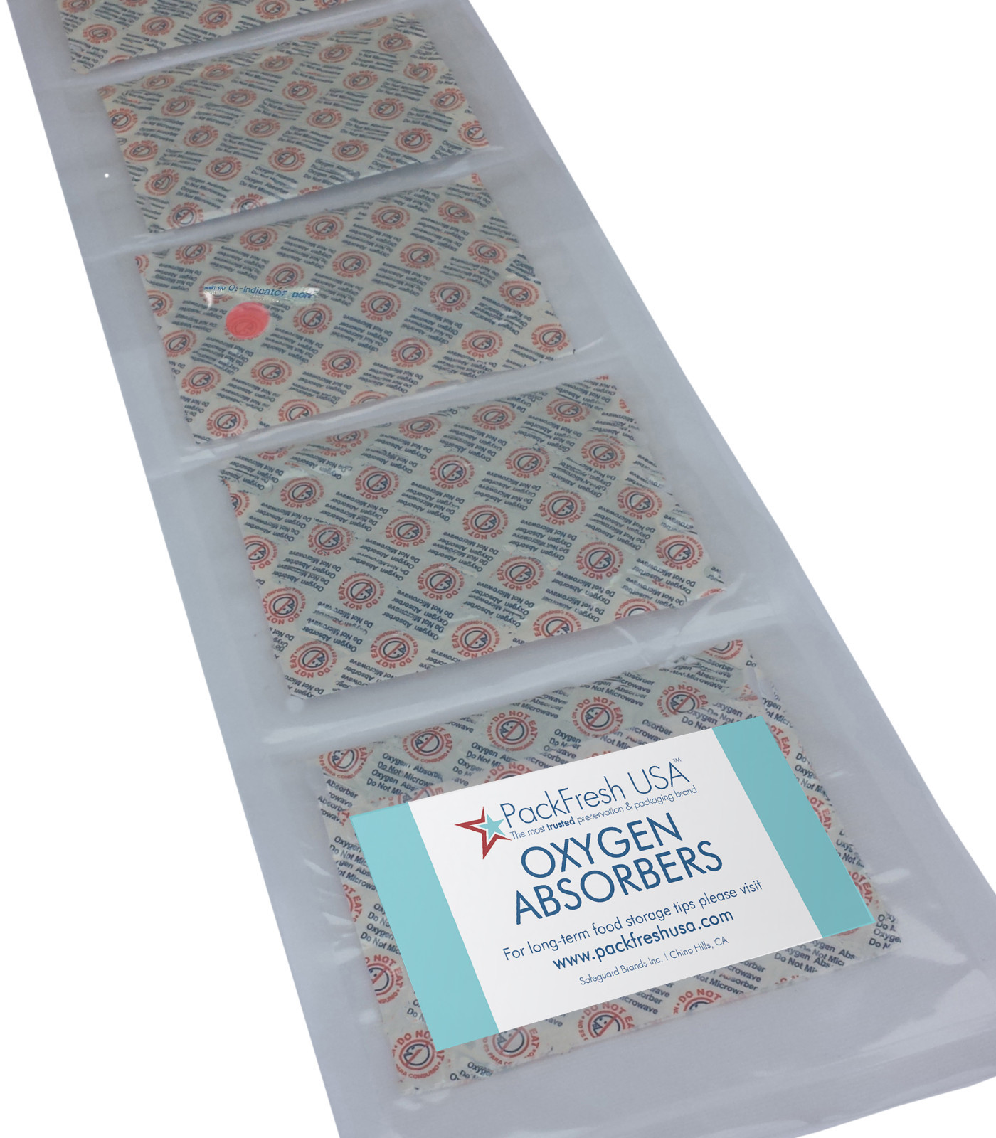 PackFreshUSA 2000cc Oxygen Absorbers Individually Sealed Food-Grade Non-Toxic
