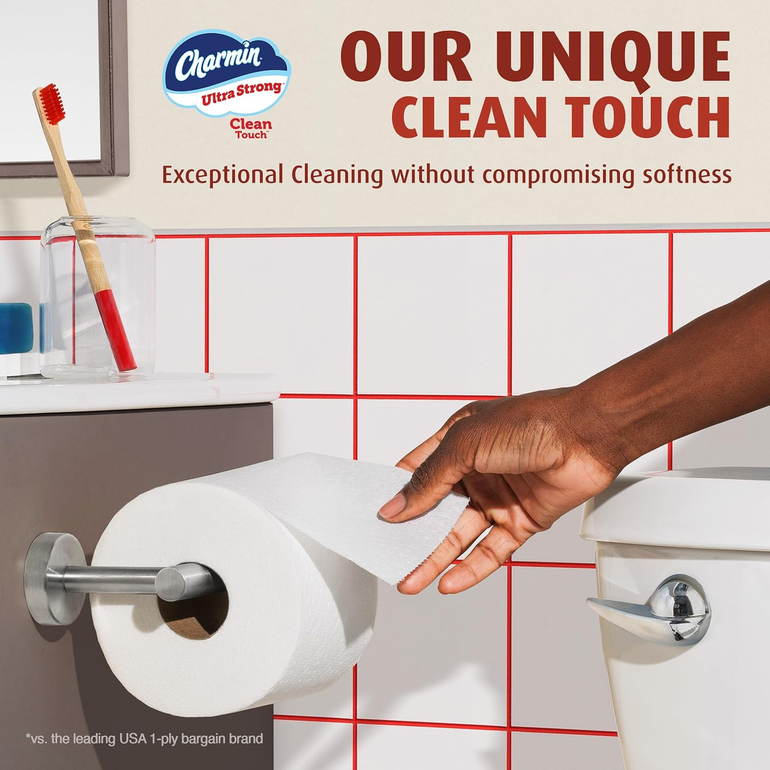 Ultra Strong Clean Touch Toilet Paper, 24 Family Mega Rolls = 120 Regular Rolls