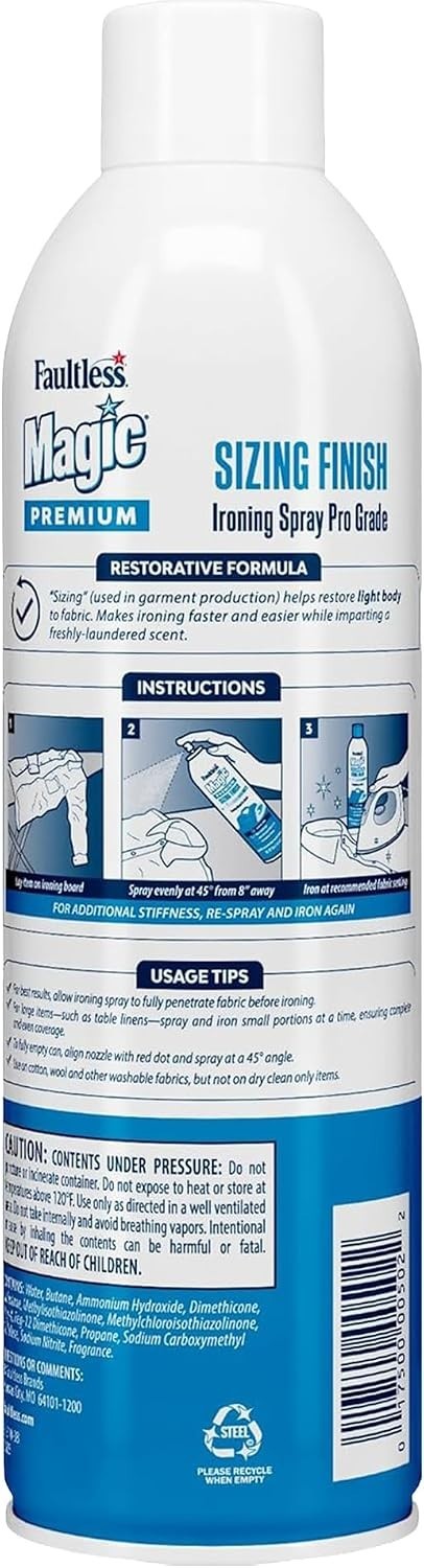 Faultless Starch 00502 Magic Sizing Fabric Finish, 20 oz, 20 Fl Oz