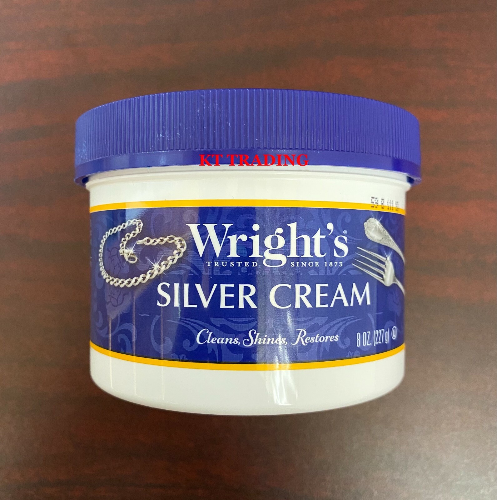 Wright’s SILVER CREAM Jewelry Fiberglass ~ Clean Shine Restore Brilliance 8oz