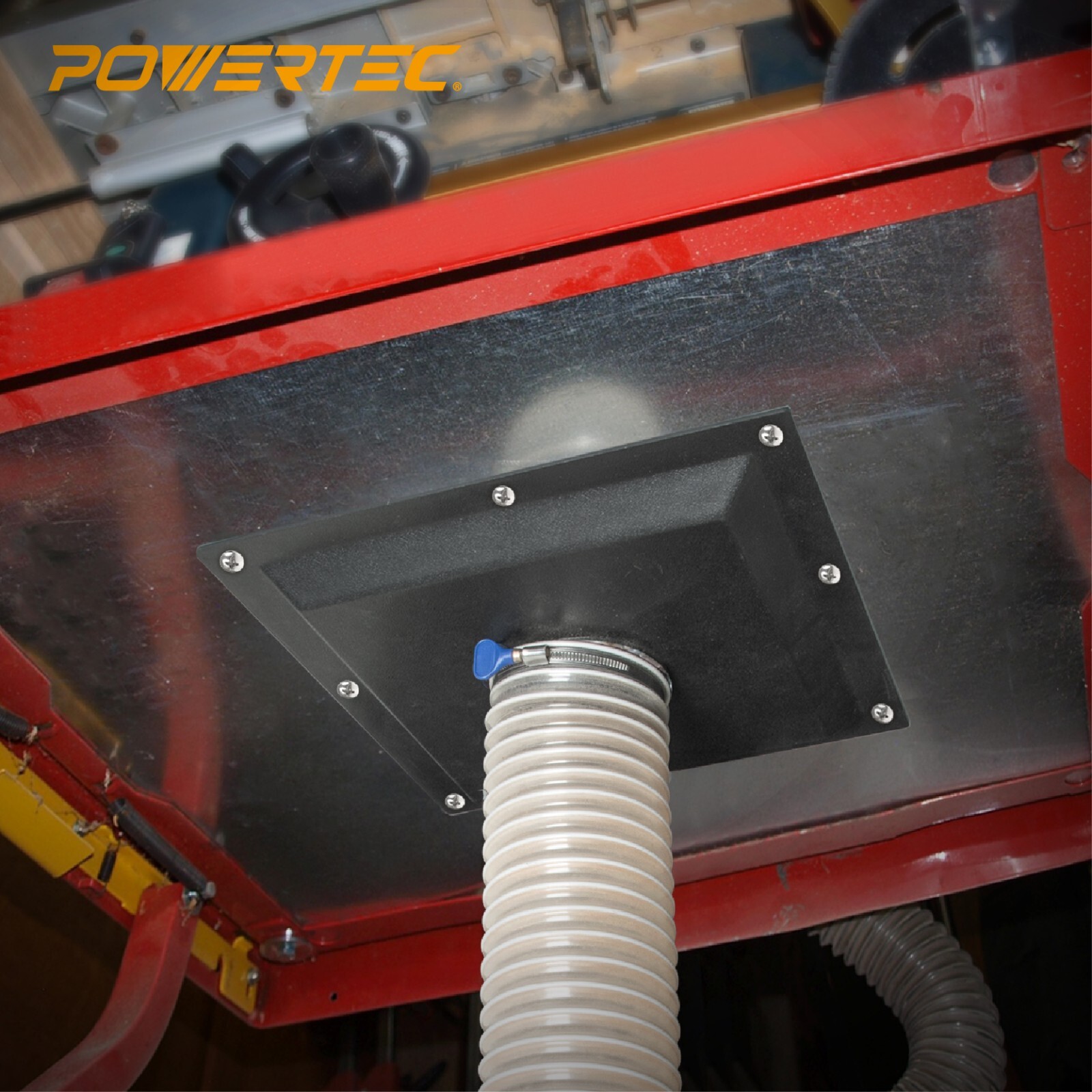 POWERTEC 12-Inch Table Saw Dust Hood for Dust Collection (70131)