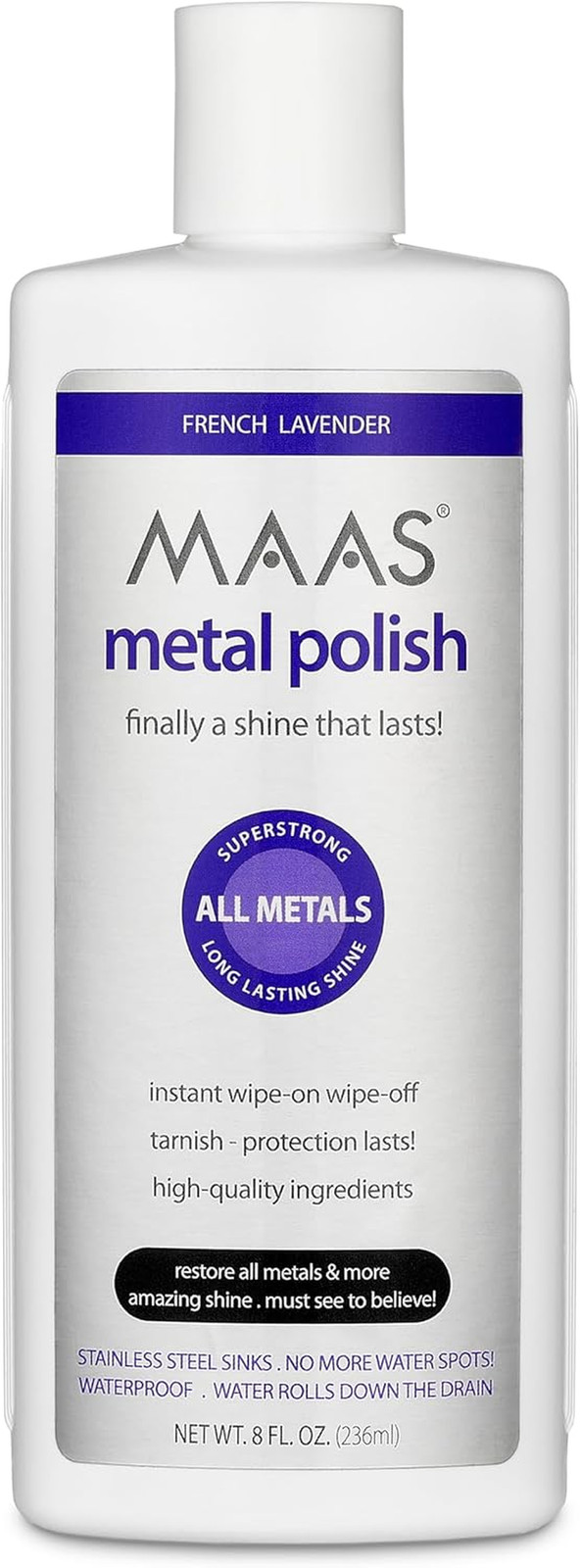 MAAS International Liquid Metal Polish, 8-Ounce