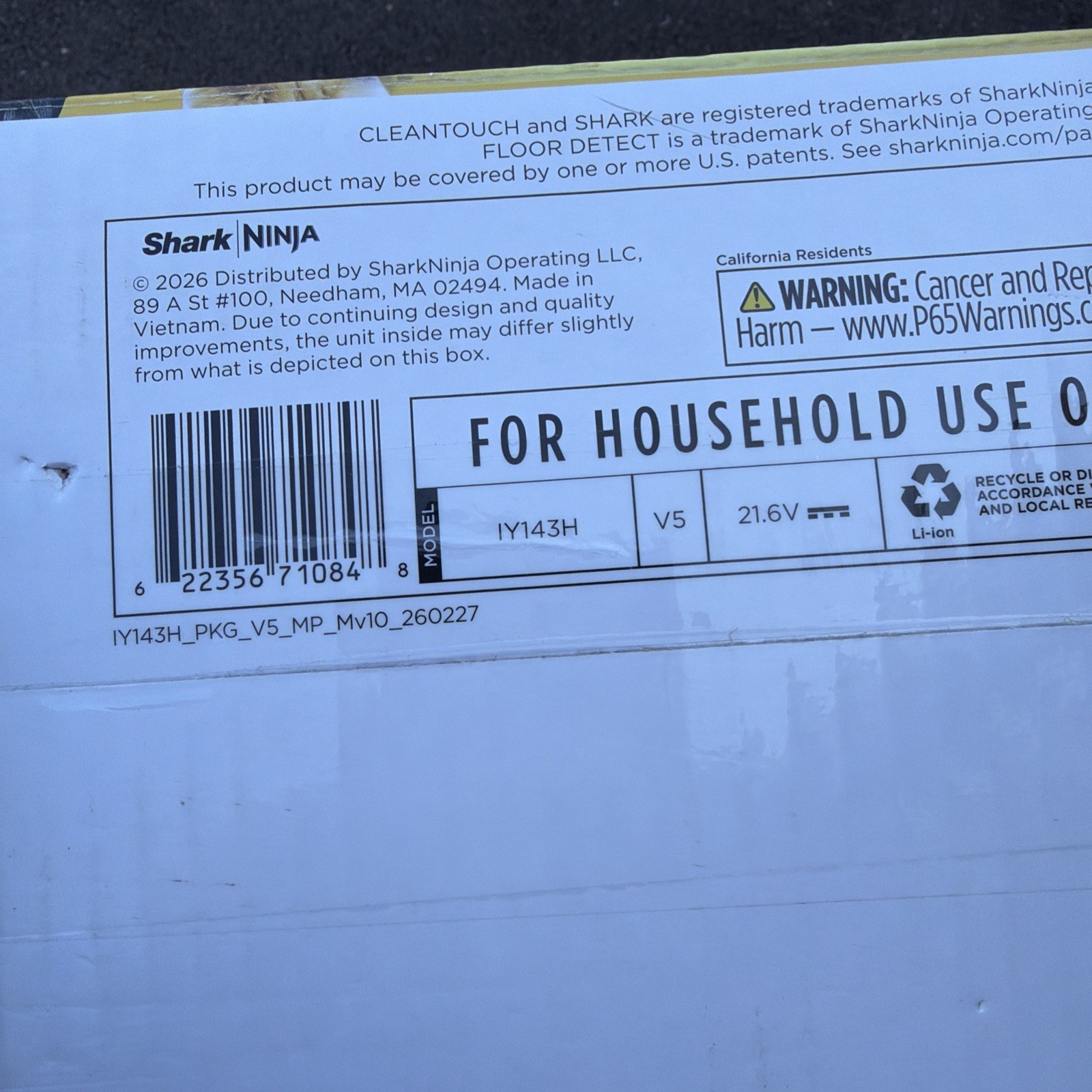 Shark Pet Cordless Lightweight Stick Vacuum- Moonlight Blue, IY143H (New)