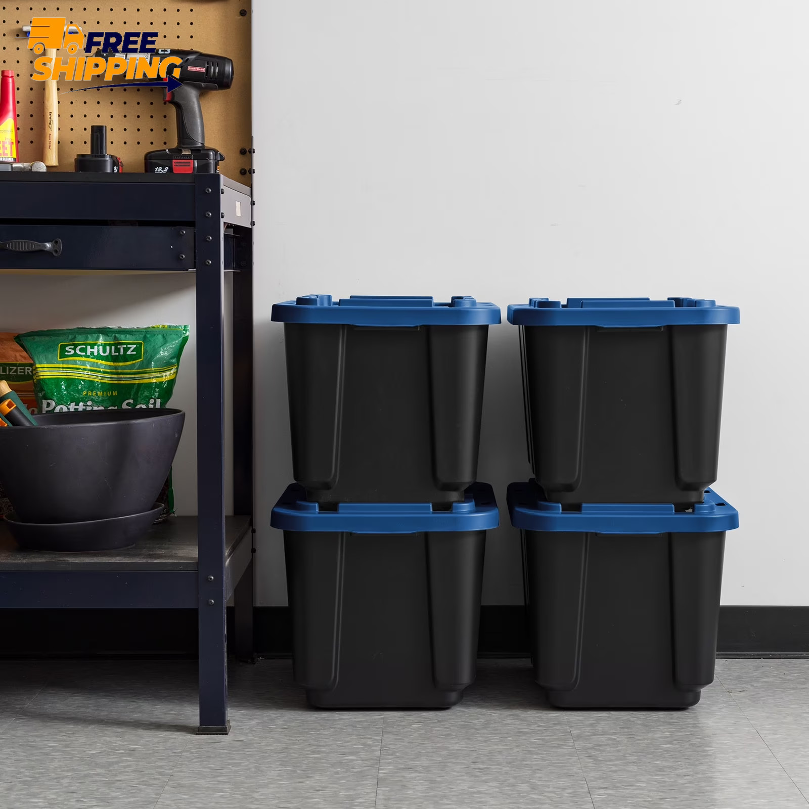IRIS 12 Gal. Plastic Storage Bins with Lids, Latching Totes, Heavy Duty ✌️👍