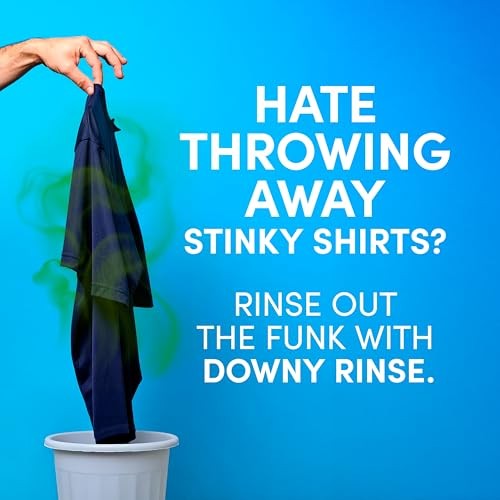 Downy Rinse Laundry Odor Remover, Cool Cotton Scent, 48 48 Fl Oz (Pack of 1)