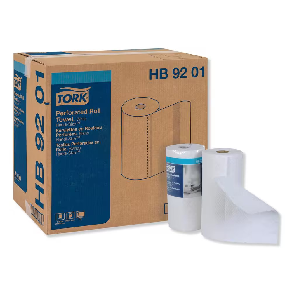Handi-Size Perforated Roll Towel 2-Ply 11 X 6.75 White (120 Sheets per Roll, 30