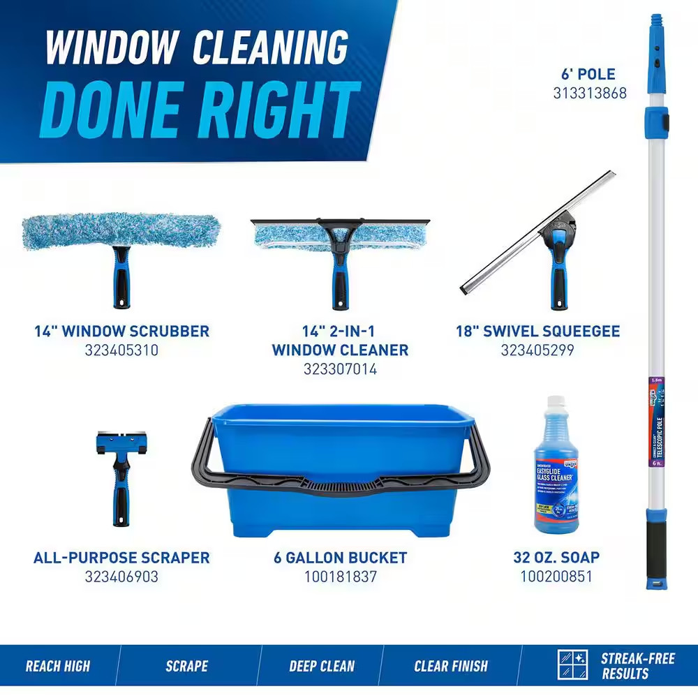 14. in Microfiber Window Scrubber
