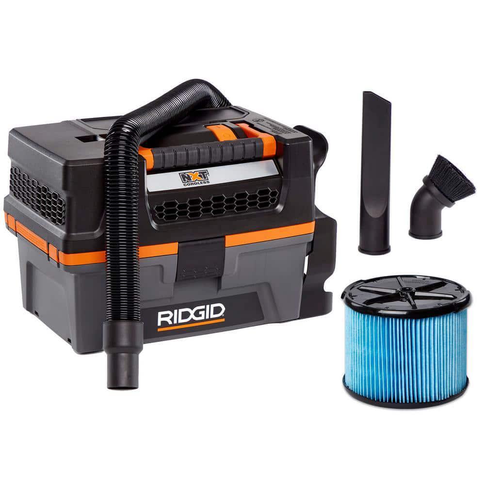 RIDGID 3 Gal 18V Cordless Handheld NXT Wet/Dry Shop Vacuum Filter (Tool Only)