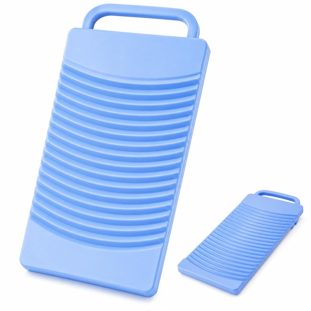 Japanese Plastic Washboard, Made in Japan Laundry Wash 32.9cm x 15cm, Blue