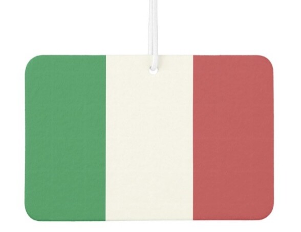 2 Pack Italy Flag Car Air Freshener Flags Freshie Aromatherapy Gift Italian