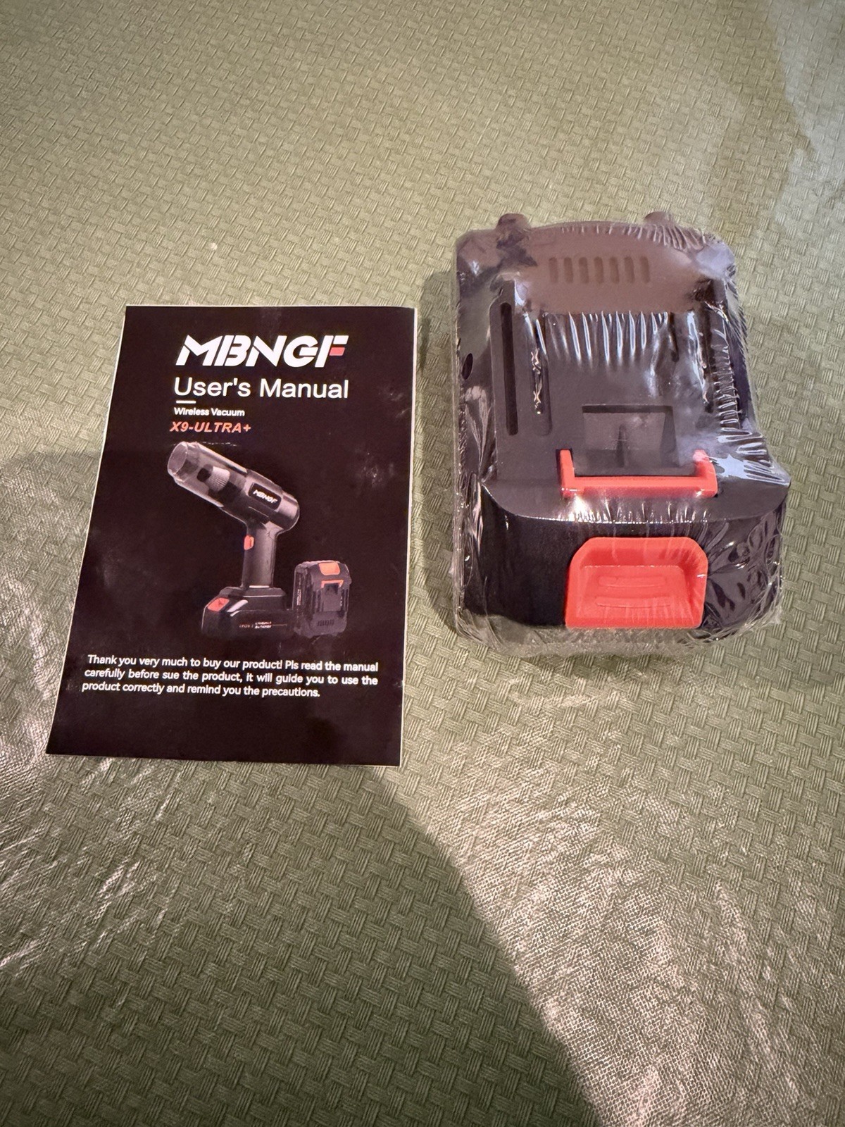 MBNGF X9-Ultra+ Replacement Lithium-Ion Battery for Wireless Vacuum – New