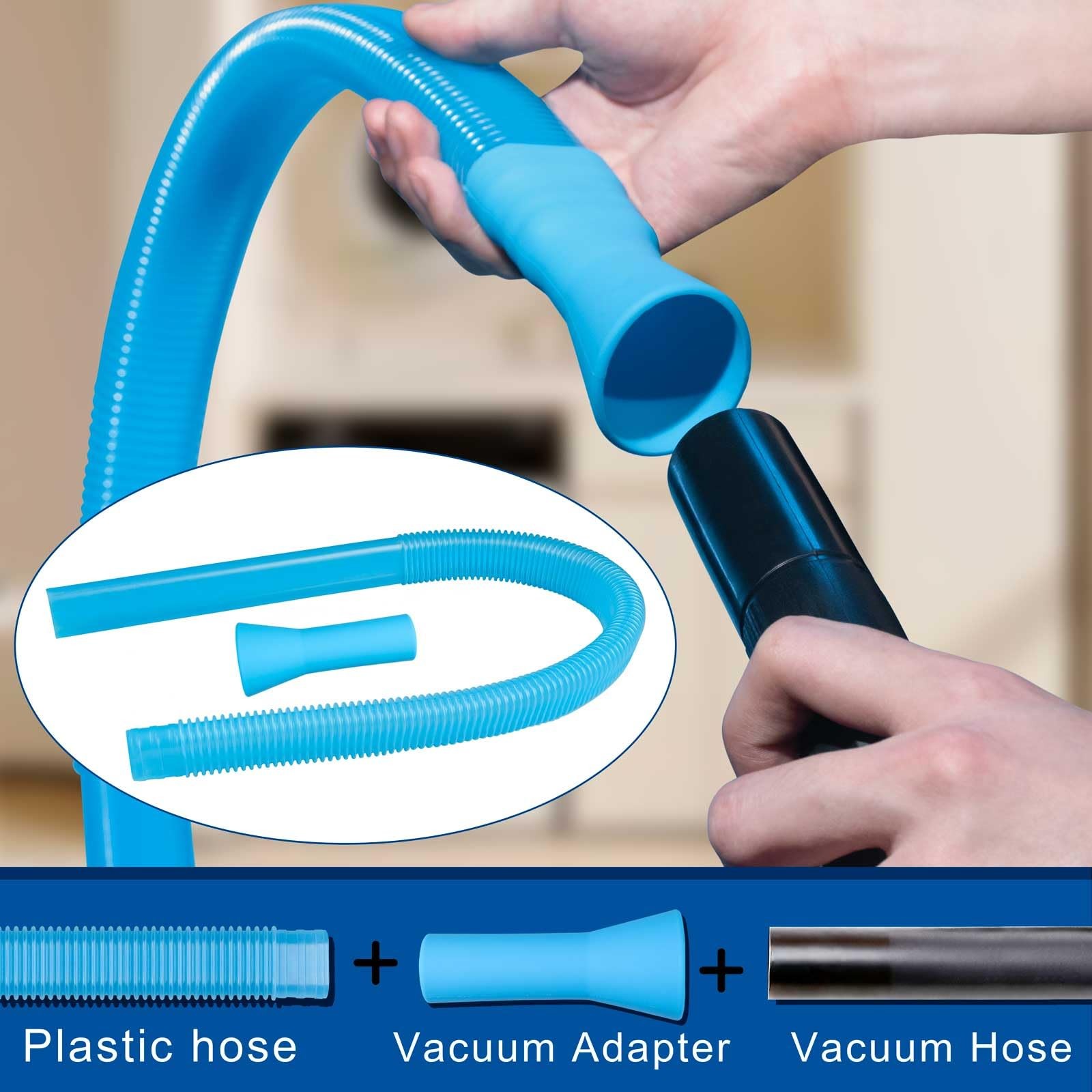 Dryer Vent Cleaner Kit with Flexible Vacuum Hose – Universal Lint Removal Too…