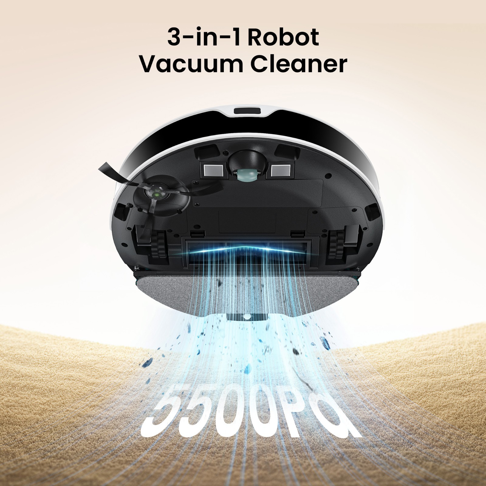 Lefant M350L 6000Pa Robot Vacuum Cleaner Self-Emptying Robotic Vacuum and Mop