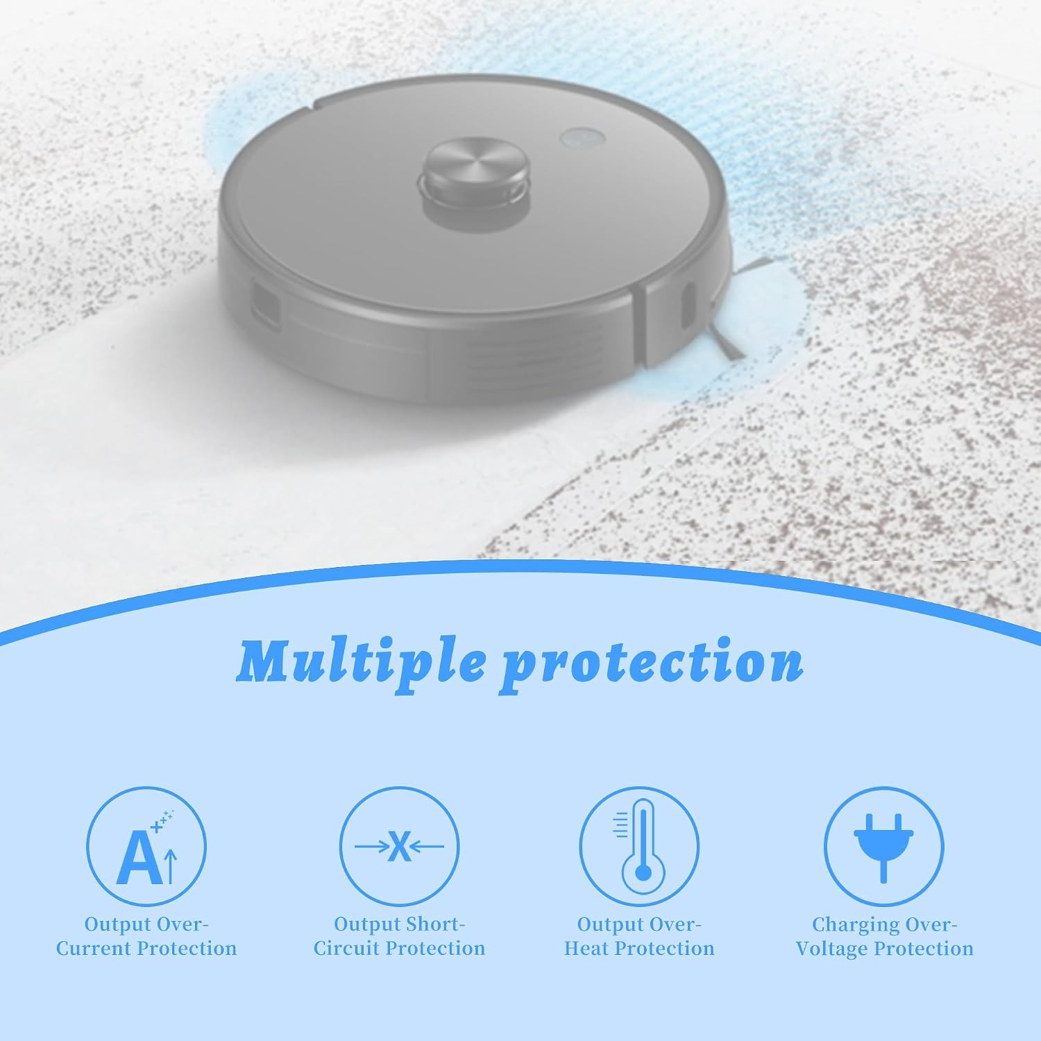 6800mAh 14.4V Robot Vacuum Cleaner Replacement Battery for Lenovo LR1 S9