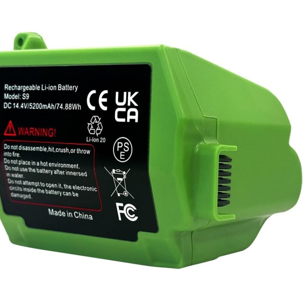 Specification: 14.4V, 5200mAh. Suitable for Long-Lasting Power Supply for iRobot