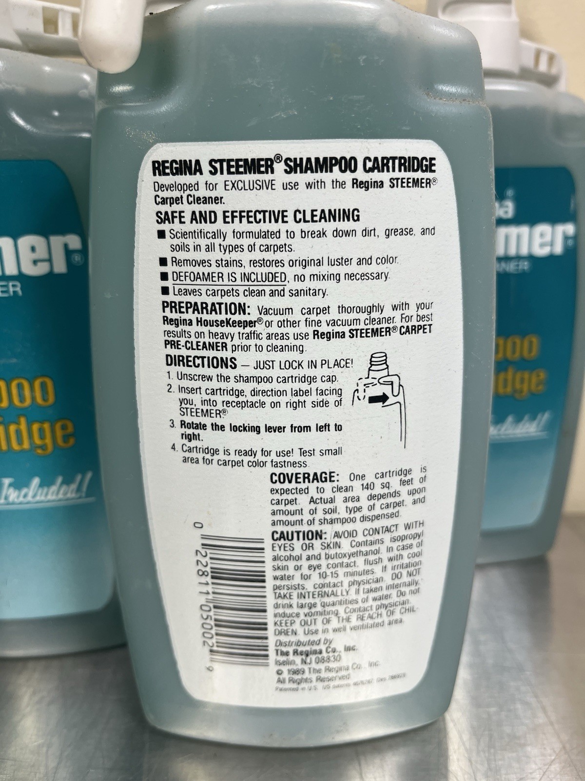 Lot of 5! Regina Steemer Carpet Cleaner Shampoo Cartridge -w/Defoamer! 15 fl. oz