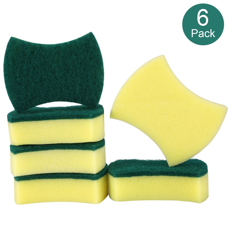6~72Pack Scrub Scrubbing Sponges Kitchen Cleaning Non-Scratch Stove Dish Sponge