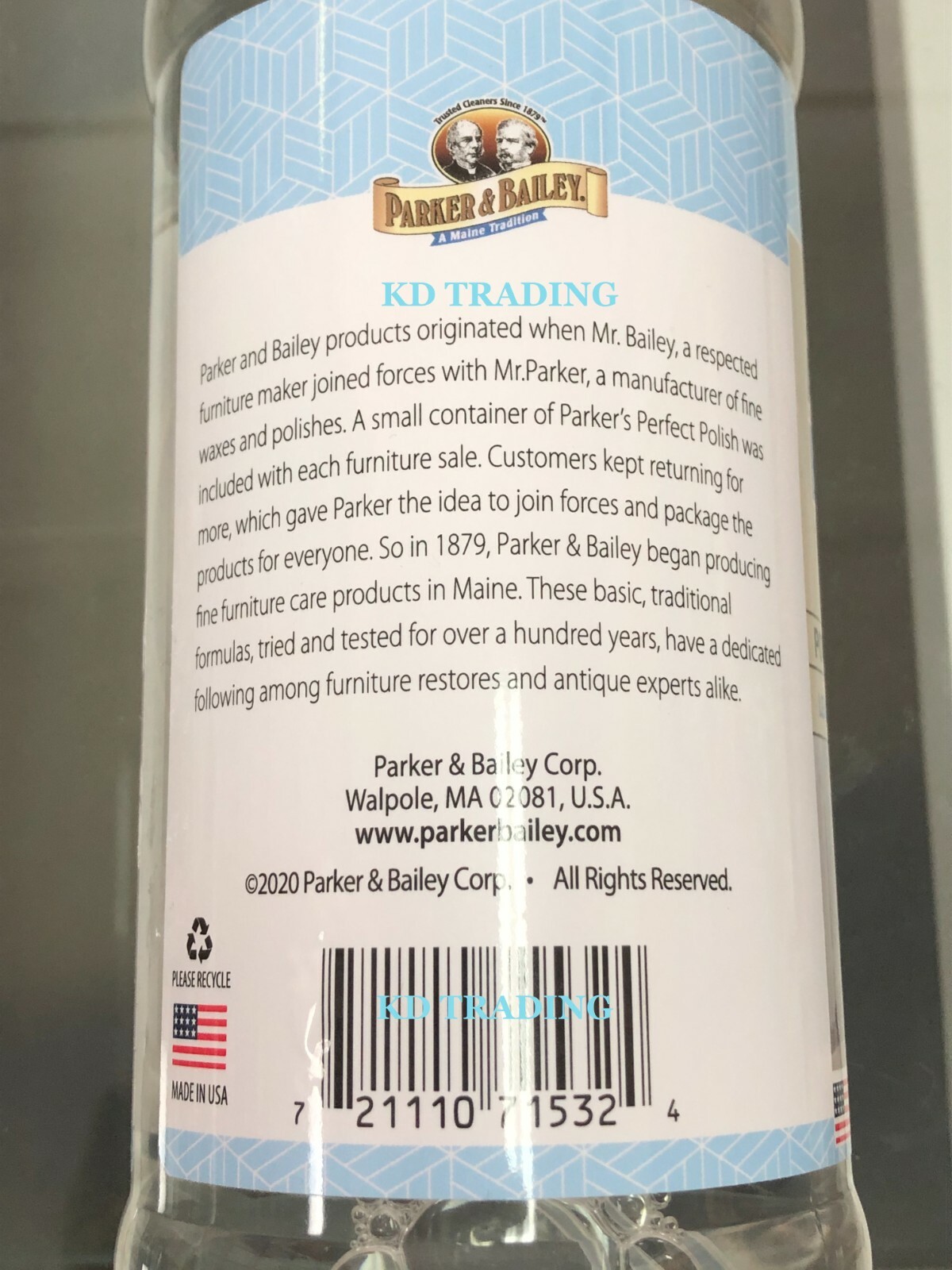 (2-Pk) PARKER & BAILEY All-Purpose Toilet BATHROOM CLEANER Soap Scum Dirt Grime