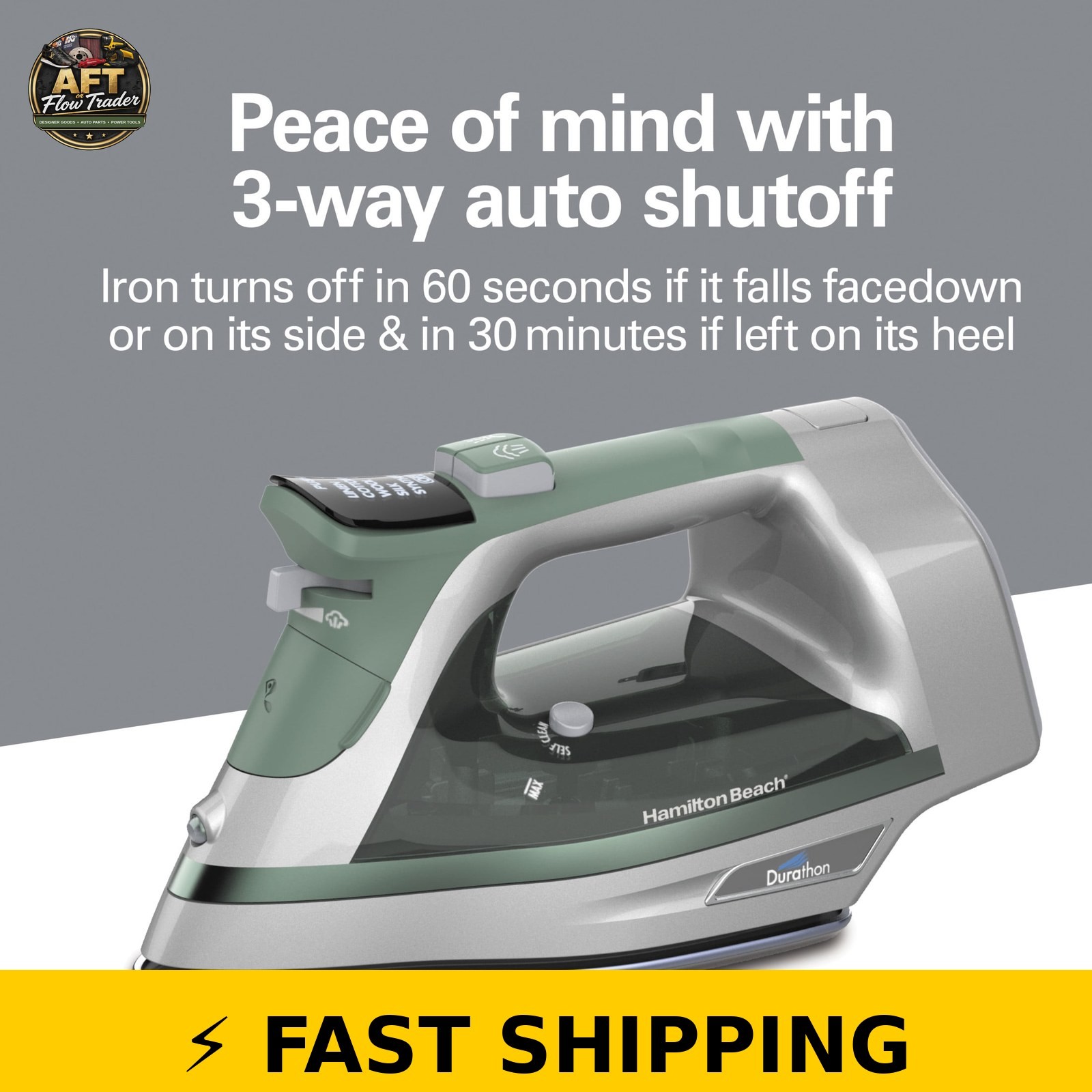 Hamilton Beach Durathon Digital Iron with Nonstick Soleplate