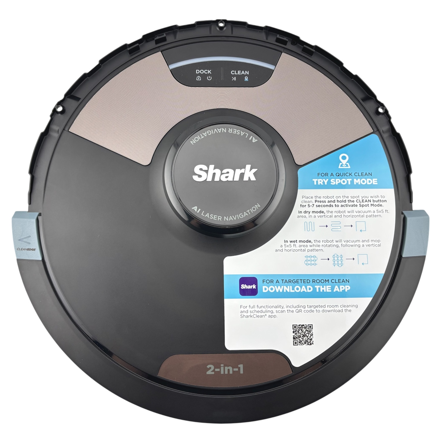 OEM Shark Robot LIDAR Sensor 360 + Cover Brown for RV2610WA RV2610WACA RV2610WD