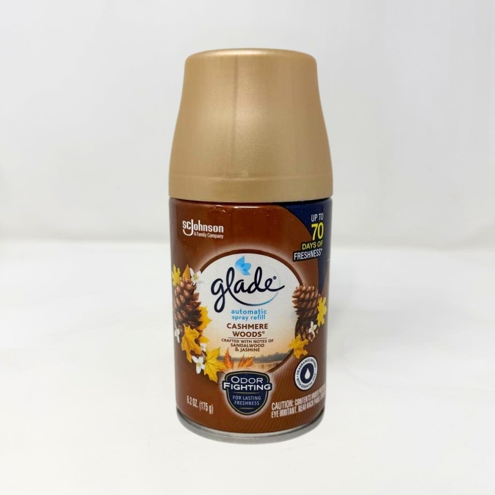6 Pack – Glade Automatic Spray Air Freshener Refills, Cashmere Woods, 6.2oz