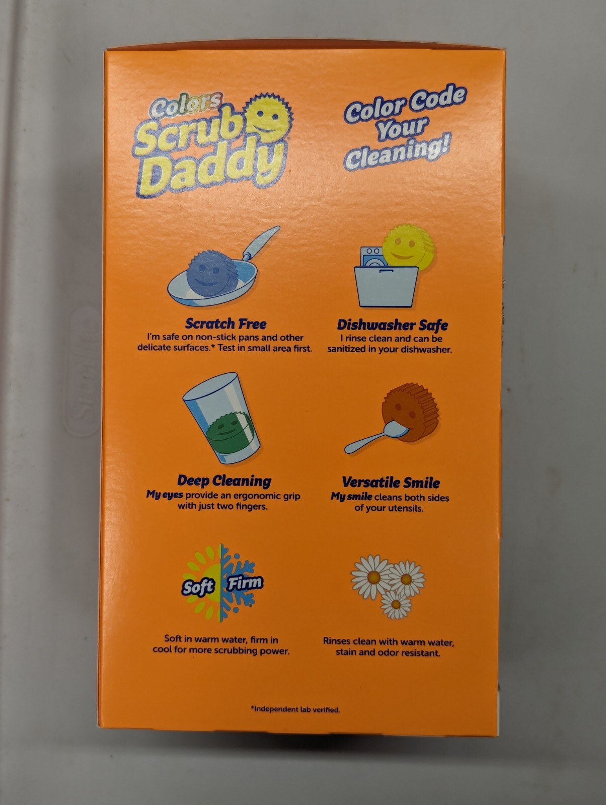 Scrub Daddy Assorted Colors – 7 Piece (6 Sponges, 1 Daddy Caddy)