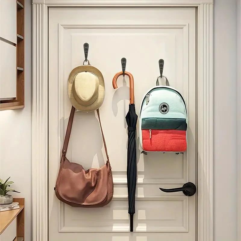 30set Alloy Hooks with Screws Wall Mounted Hanging Hangers for Coat Towel Bags