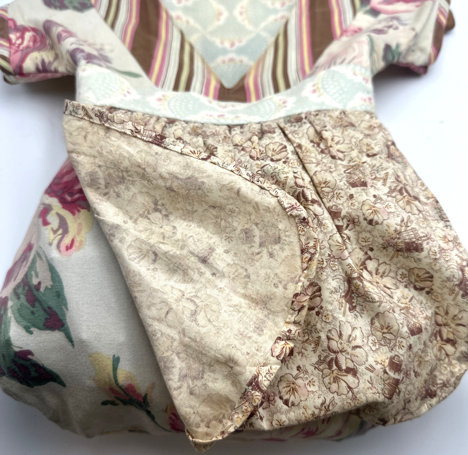 Vintage Clothespin Bag Cotton Dress Wood Hanger 2 Lbs Pins for Hanging Laundry