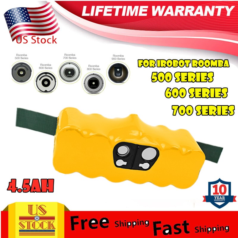 5000mAh Battery For iRobot Roomba 500 HeavyDuty 510 580 630 650 780 870 700 800