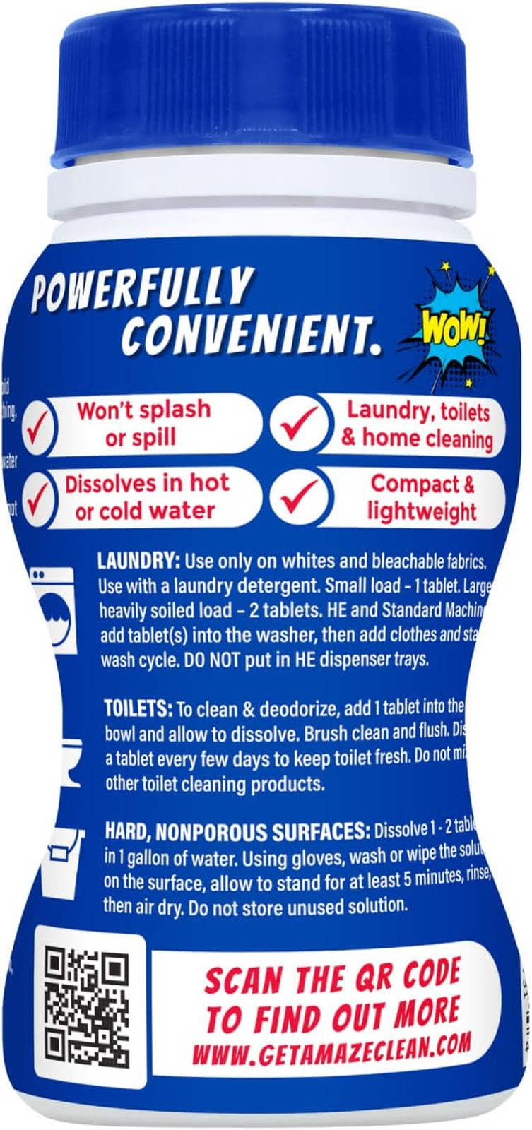 Ultra Concentrated Bleach Tablets [32 Tablets] – Original Scent – for Laundry, T