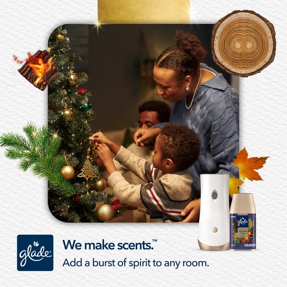 Glade® Automatic Spray Refills, Air Freshener, Fall Night Long, 2 x 6.2 oz
