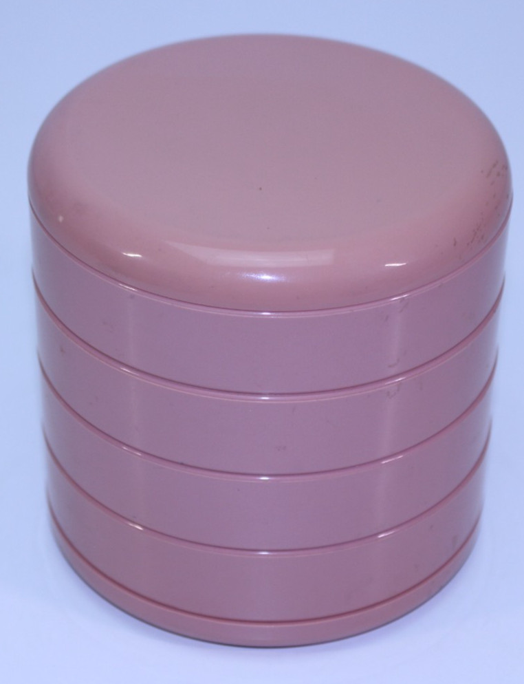 VTG InterDesign Swivel Organizer Mauve 4 Tier USA Circular Container Pink Auth.