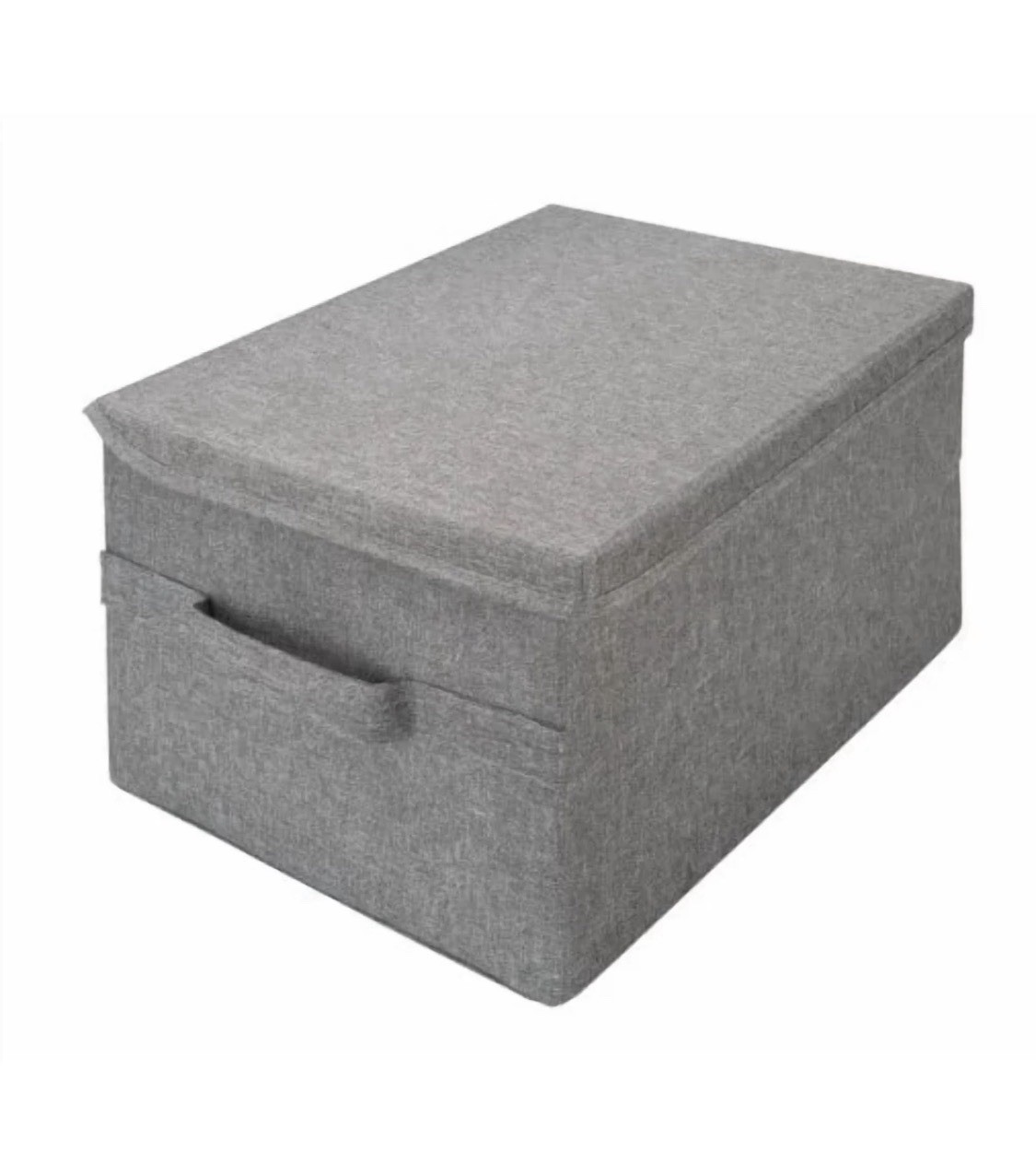 NEW Allspace Collapsible Fabric Storage Organizer with Lids 3 Pack Handles Gray