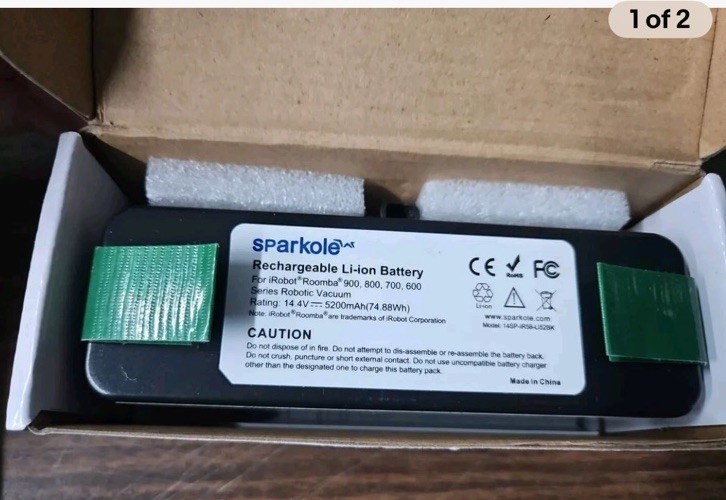 SPARKOLE 5200mAh Lithium Ion Replacement Battery iRobot Roomba 900, 800, 700- A
