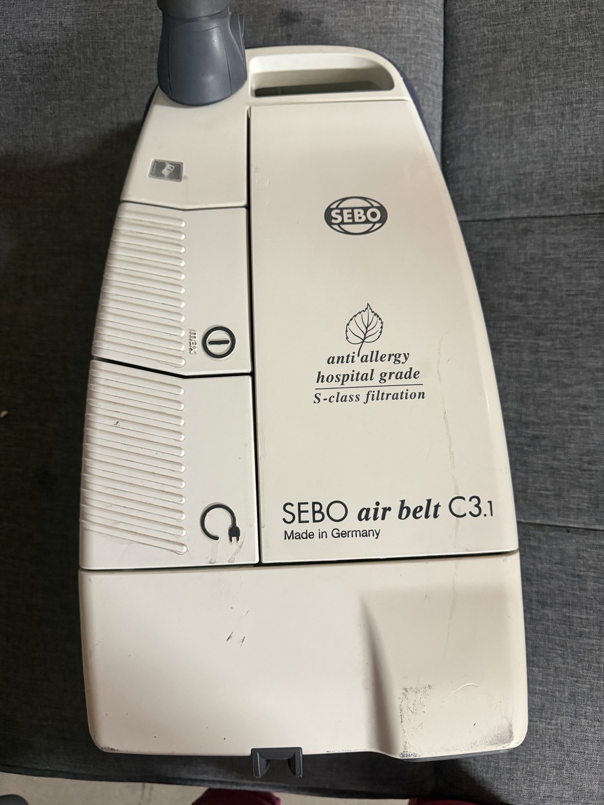 SEBO C3.1 Air Belt Hospital Grade Canister Vacuum w/ Want Floor Nozzle