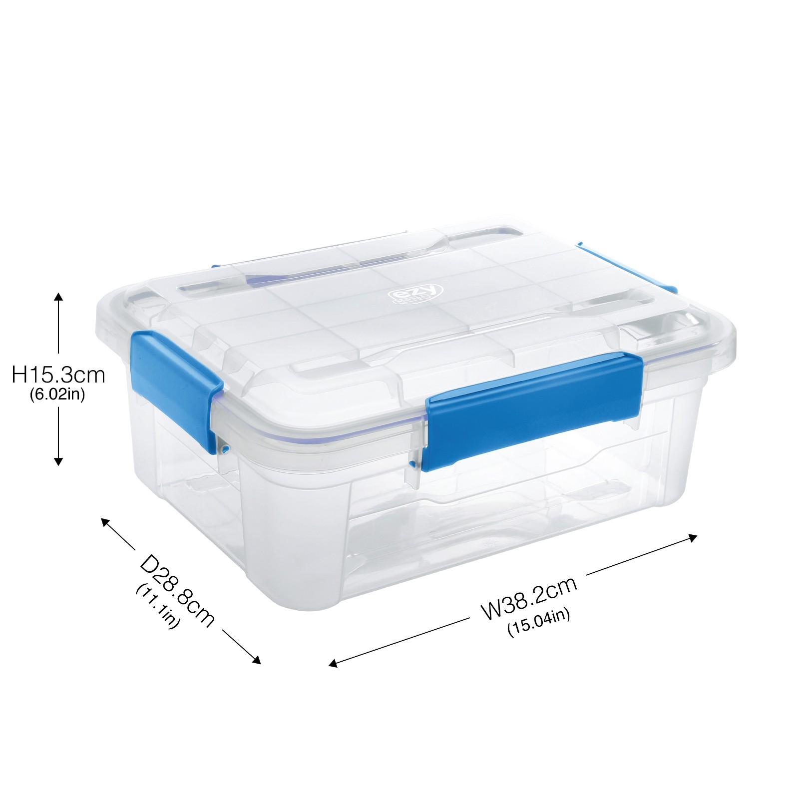 6 PACK – EZY STORAGE WATERPROOF 3Gal/12Qt/11.4L STORAGE BOX IP67